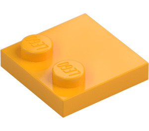 LEGO Orange clair brillant Tuile 2 x 2 avec Tenons sur Bord (33909)