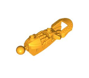 LEGO Orange clair brillant Toa Upper Jambe / Knee Armor avec Balle Joints (53548)