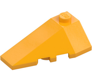 LEGO Leuchtendes helles Orange Keil 2 x 4 Dreifach Links (43710)