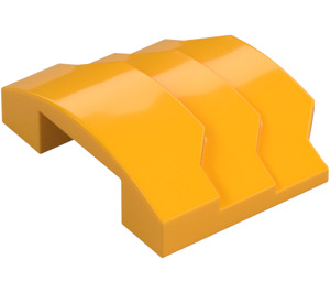 LEGO Leuchtendes helles Orange Keil 3 x 4 mit Stepped Seiten (66955)