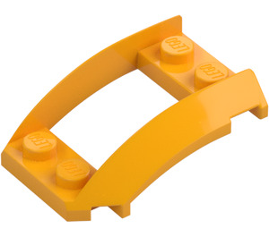 LEGO Leuchtendes helles Orange Keil 4 x 3 Gebogen mit 2 x 2 Ausschnitt (47755)