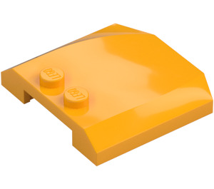 LEGO Bright Light Orange Wedge 4 x 4 Curved (45677)