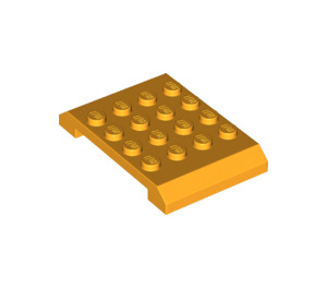 LEGO Orange clair brillant Coin 4 x 6 x 0.7 Double (32739)