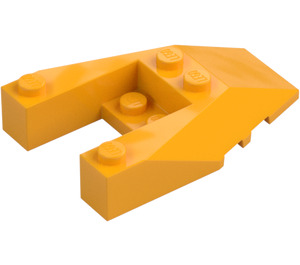 LEGO Bright Light Orange Wedge 6 x 4 Cutout with Stud Notches (6153)