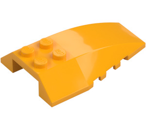 LEGO Bright Light Orange Wedge 6 x 4 Triple Curved (43712)