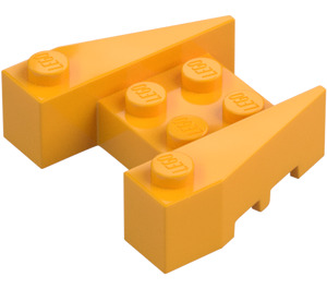 LEGO Světle oranžová Klín Kostka 3 x 4 s výřezy pro cvočky (50373)