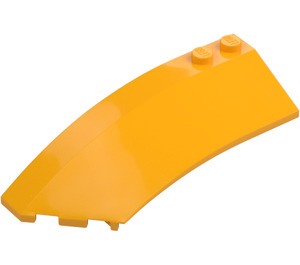 LEGO Bright Light Orange Wedge Curved 3 x 8 x 2 Left (41750 / 42020)