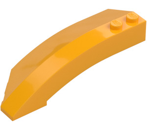 LEGO Bright Light Orange Wedge Curved 3 x 8 x 2 Right (41749 / 42019)