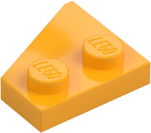 LEGO Bright Light Orange Wedge Plate 2 x 2 Wing Right (24307)