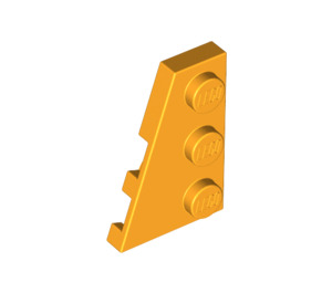 LEGO Orange clair brillant Coin assiette 2 x 3 Aile La gauche (43723)