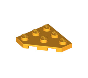 LEGO Orange clair brillant Coin assiette 3 x 3 Coin (2450)