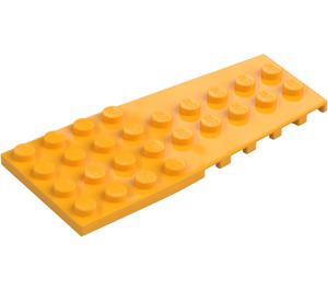 LEGO Klar lys oransje Kile Plate 4 x 9 Vinge med knottskår (14181)