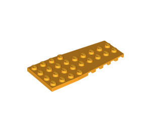 LEGO Bright Light Orange Wedge Plate 4 x 9 Wing with Stud Notches (14181)