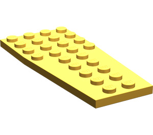 LEGO Orange clair brillant Coin assiette 4 x 9 Aile sans encoches pour tenons (2413)