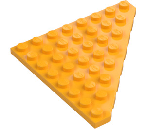 LEGO Klar Ljus Orange Kil Platta 8 x 8 Hörn (30504)