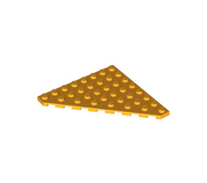 LEGO Bright Light Orange Wedge Plate 8 x 8 Corner (30504)
