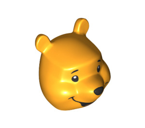 LEGO Helles Licht Orange Winnie the Pooh Kopf (77313)