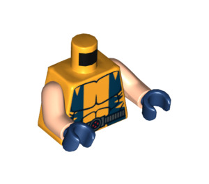 LEGO Bright Light Orange Wolverine Torso (973 / 76382)