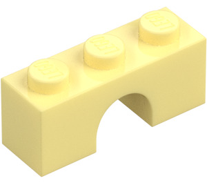 LEGO Světle žlutá Klenba 1 x 3 (4490)