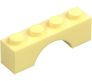 LEGO Kirkkaanvaaleankeltainen Kaari 1 x 4 (3659)