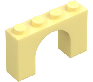 LEGO Bright Light Yellow Arch 1 x 4 x 2 (6182)