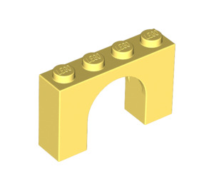 LEGO Bright Light Yellow Arch 1 x 4 x 2 (6182)