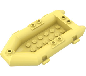 LEGO Amarillo claro brillante Barco Inflatable 12 x 6 x 1.33 (75977)