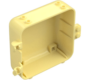 LEGO Bright Light Yellow Box 3 x 8 x 6.7 with Female Hinge (64454)