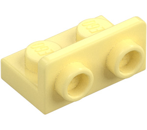 LEGO Klar lys gul Brakett 1 x 2 med 1 x 2 Opp (99780)