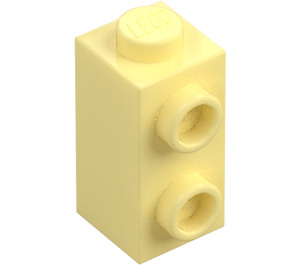 LEGO Jaune Clair Brillant Brique 1 x 1 x 1.6 avec Deux Tenons latéraux (32952)