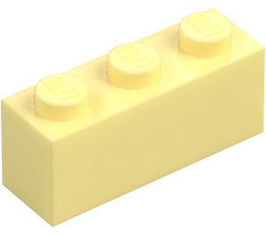 LEGO Jaune Clair Brillant Brique 1 x 3 (3622 / 45505)