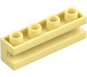 LEGO Klar lys gul Kloss 1 x 4 med Rille (2653)