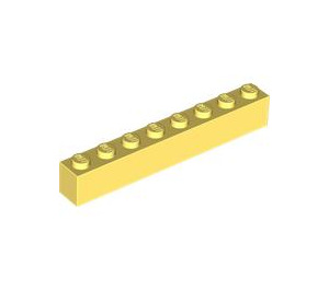 LEGO Bright Light Yellow Brick 1 x 8 (3008)