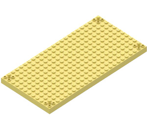 LEGO Jaune clair brillant Brique 12 x 24 avec Quatre Pins (47116)