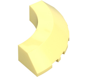 LEGO Bright Light Yellow Brick 5 x 5 Round Corner (3374 / 76795)