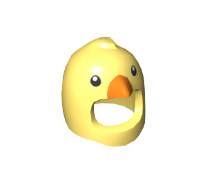 LEGO Bright Light Yellow Chicken Costume Head Cover with Orange Beak  (50041)