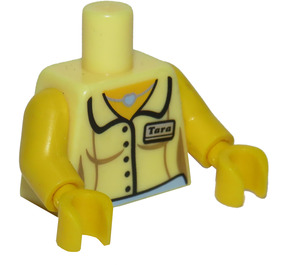 LEGO Helder lichtgeel Diner Waitress Torso (973 / 88585)