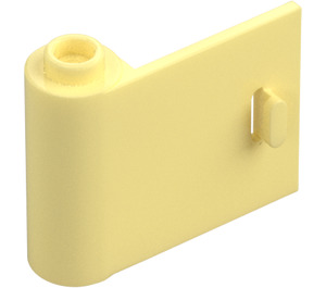 LEGO Helder lichtgeel Deur 1 x 3 x 2 Links met holle scharnier (92262)