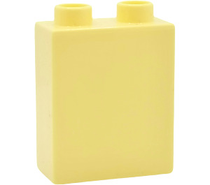 LEGO Bright Light Yellow Duplo Brick 1 x 2 x 2 with Bottom Tube (15847 / 76371)