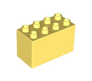 LEGO Bright Light Yellow Duplo Brick 2 x 4 x 2 (31111)