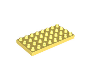 LEGO Bright Light Yellow Duplo Plate 4 x 8 (4672 / 10199)
