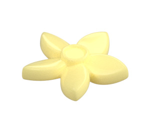 LEGO Bright Light Yellow Flower with Pointed Petals with Small Pin (18853)