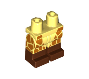 LEGO Helles Hellgelb Giraffe Guy Minifigure Hüften und Beine (3815 / 49988)