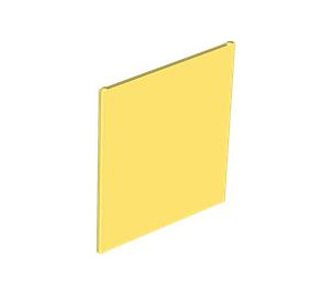 LEGO Bright Light Yellow Glass for Frame 1 x 6 x 6 (42509)