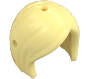 LEGO Giallo chiaro brillante Capelli con Corto Bob Cut (plastica dura) (86399)