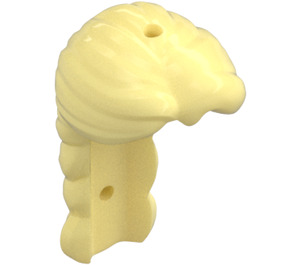 LEGO Bright Light Yellow Long Hair with Braid (3201)