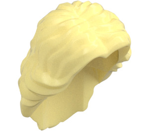 LEGO Bright Light Yellow Long Hair with Parting Brushed Back Wavy (86398 / 90396)