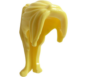 LEGO Bright Light Yellow Long Ponytail with Side Bangs (62696 / 88426)