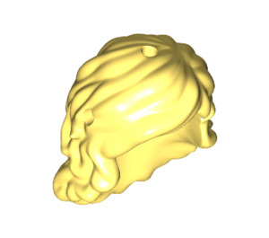 LEGO Bright Light Yellow Long Wavy Swept Hair (18636 / 92256)