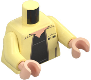 LEGO Bright Light Yellow Luke Skywalker Minifig Torso (973 / 76382)